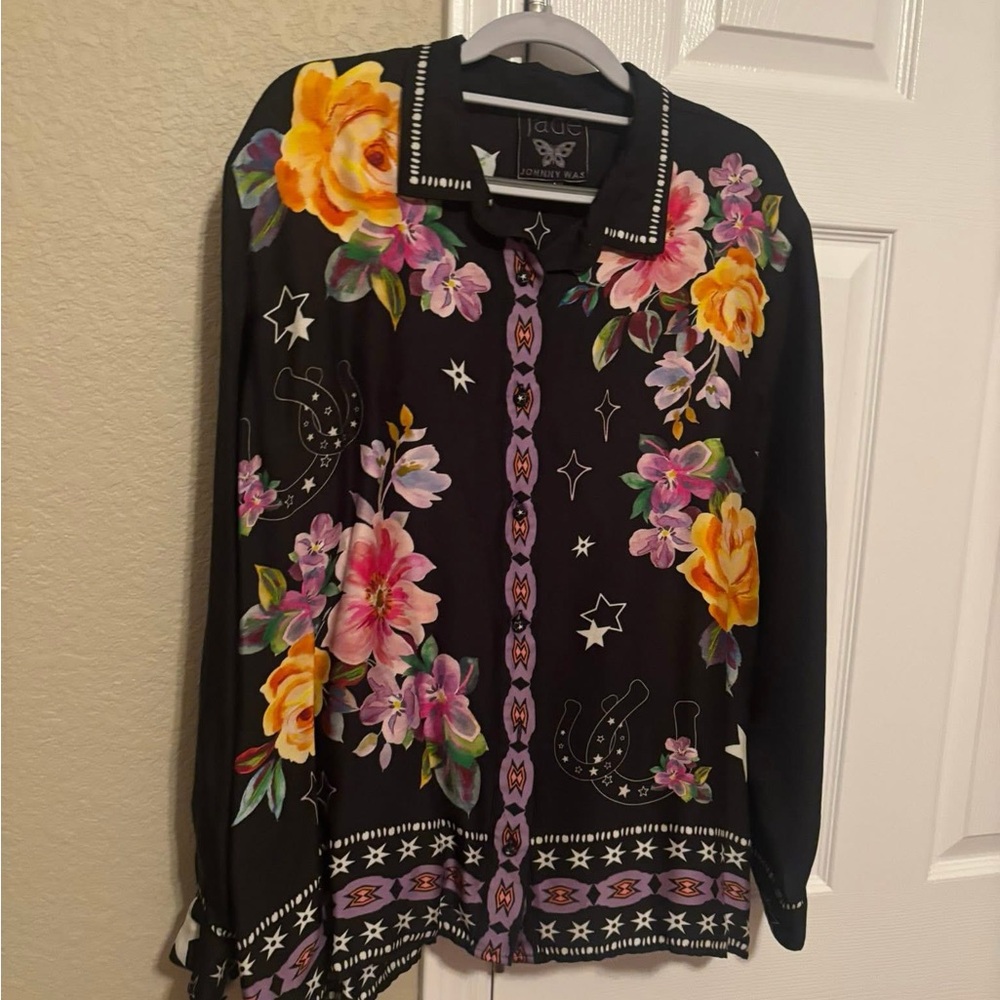 JADE by Johnny Was ROSALYNDA BUTTON DOWN SHIRT - KASUMI